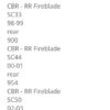 【バイク:ブレーキローター リア用】ホンダ CBR1000RR 2004-2016 CBR900RR 1992-2001 CBR954RR 2002-2003 XR650L 1993-1997 - 画像 (10)