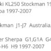 【バイク:ブレーキローター フロント&リア】カワサキ KL250 Stockman 1998-2013 KL 250 Supersherpa Super Sherpa 1997-2007 - 画像 (4)