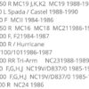 【バイク:ブレーキローター リア用】ホンダ　NS250F 84-86 NSR250R MC16 MC18 MC21 86-95 CBR400F 84-87 - 画像 (4)