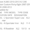 【バイク:ブレーキローター リア用】ハーレー XL883 2010-2013 XL1200 Sportster Custom Forty-Eight 2007-2019 XR1200 2008-2012 - 画像 (4)