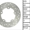 【バイク:ブレーキローター リア用】ヤマハ R1 YZF-R1 YZFR1 1000 2004-2019 R6 YZF-R6 YZFR6 2003-2019 MT-10 MT10 2016-2019 - 画像 (2)