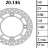 【バイク:ブレーキローター リア用】スズキ DR-Z250 DRZ250 2001-2007 DR350SE 96-99 DR250 90-95 DR250E 93-95 DR250R 95-00 - 画像 (3)