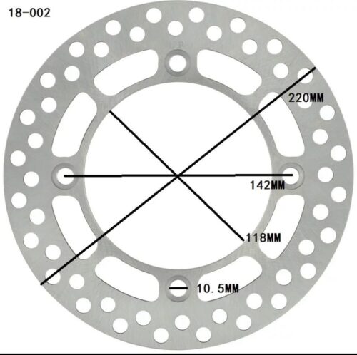 【バイク:ブレーキローター リア用】スズキ DR250 RX DR250RX Jebel 250 1996 1997 1998 2000 2004